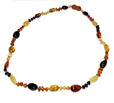 Adult Baroque Olive Amber Necklace